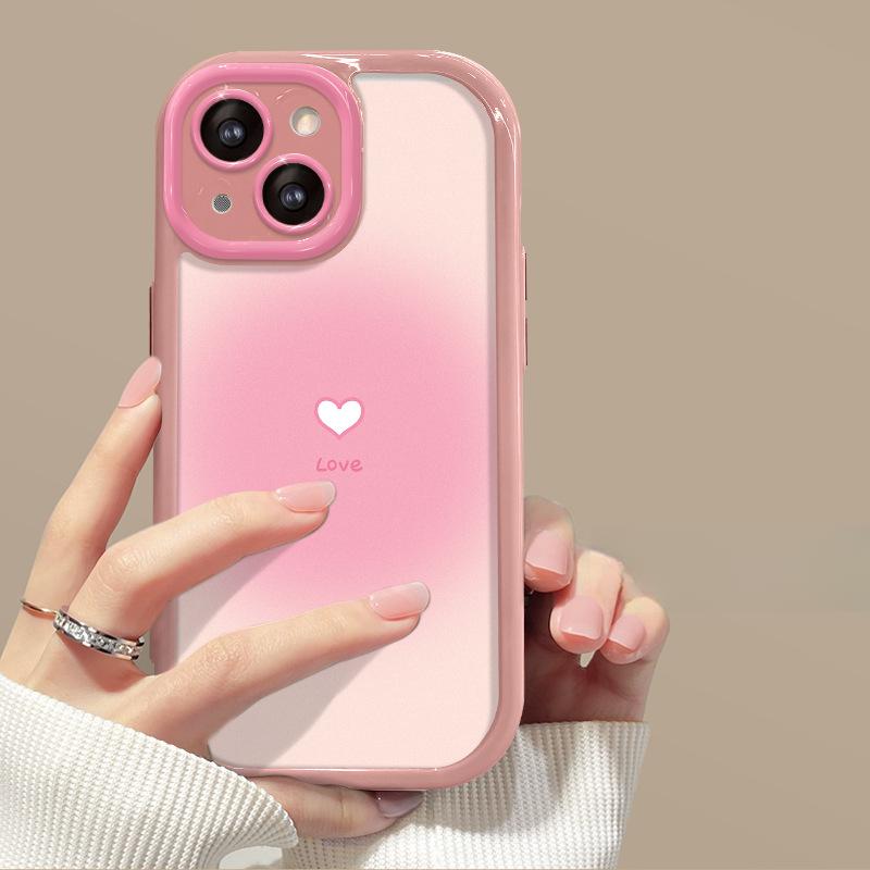 Applicable To Apple 14 Promax Mobile Phone Case for Women's IPhone 13 Full-inclusive Anti-fall 12 Simple 11 Smudge Love