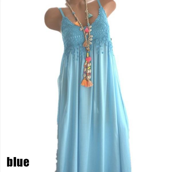 

Модное повседневное женское солнечное платье без рукавов с принтом, лоскутное кружево на шнуровке, миди-юбка с принтом букета на талии, кружевной жилет, рубашка 5XL синий