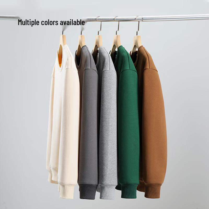 JEEP SPIRIT Men's & Couple's Loose Fit Round Neck Knit Sweatshirt