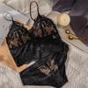 French Sexy Lace Push Up Bra Set Women's Wire Free Underwear Ultra Thin Triangle Cup Bras Romantic Black Embroidery Bralette