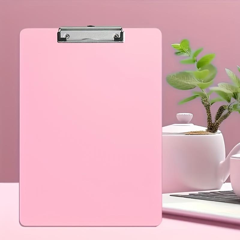 A4 Clipboard Folder - Durable PP Material, Office Document Holder with Writing Pad for Students & Professionals розовый