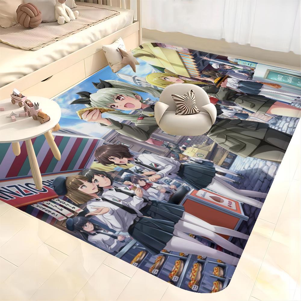 GIRLS Und PANZER Fußmatte Kinderzimmer Schlafzimmer Dekoration Balkon Anti-Rutsch Fußabtreter Wohnzimmer Willkommensmatte