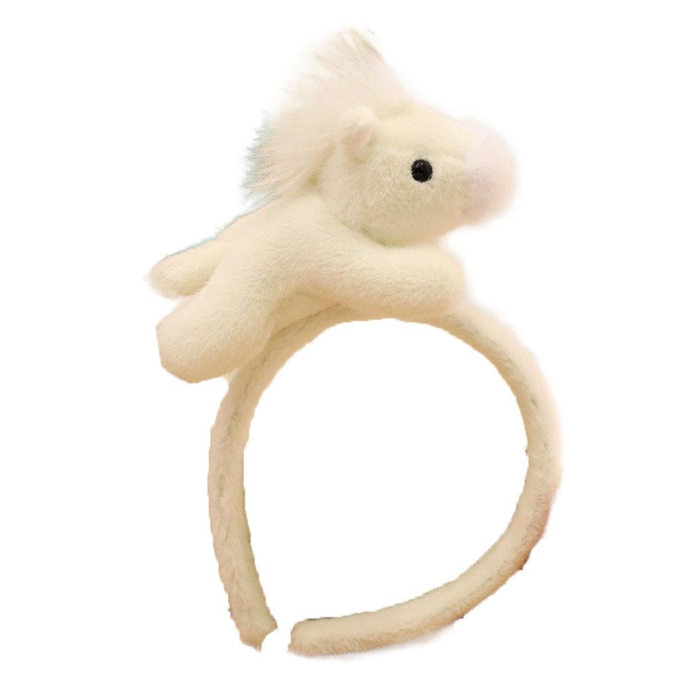 

Pony Horse Hair Hoop Mascot New Year Headpiece Exquisite 2026 New Year Headband New Year Dress Up белый