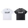 Trendy Brand Loose Casual Washing Retro Cut Three-Dimensional Letter Printing Round Neck Short-Sleeved T-Shirt Men