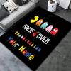 Pacman Custom Name Carpet Rug For Living Room Bedroom Home Sofa Decoration,Kids play Non-slip Floor Mat