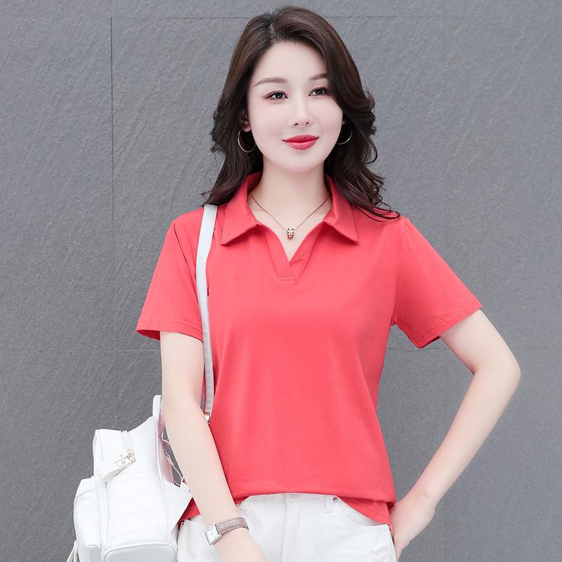 Short Sleeved Sports T-shirt Women s Summer Loose Casual T-shirt 2XL
