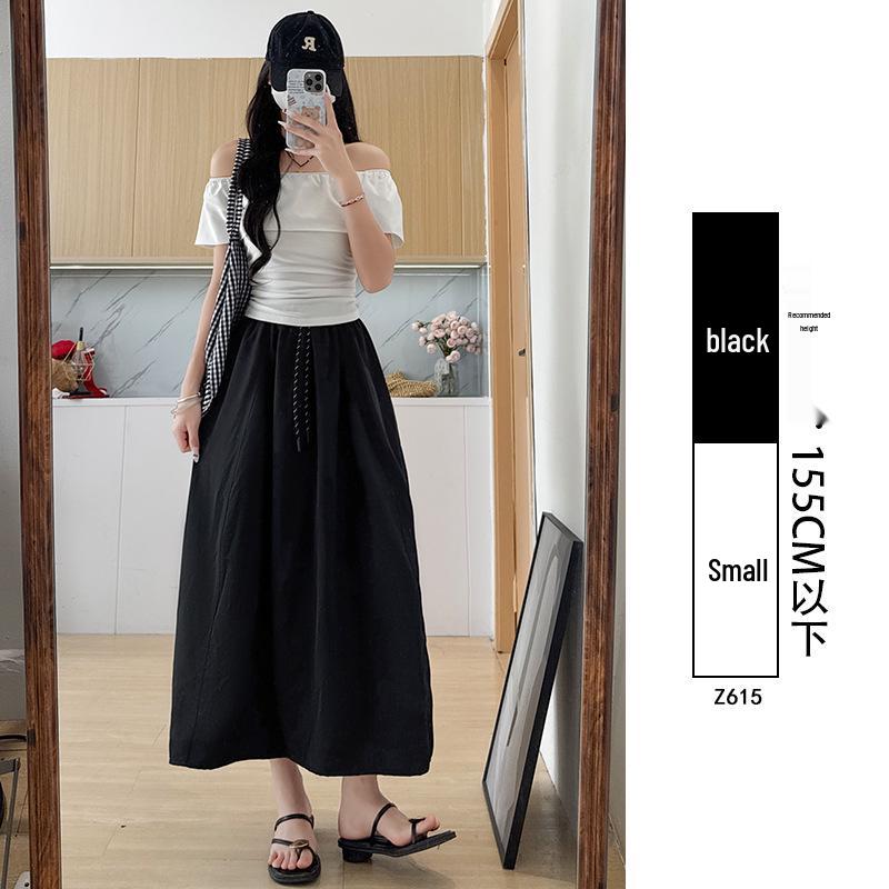 Women's Plus Size Quick-Dry Floral A-Line Midi Skirt - Trendy Summer Workwear 2026 Collection (Pumpkin)