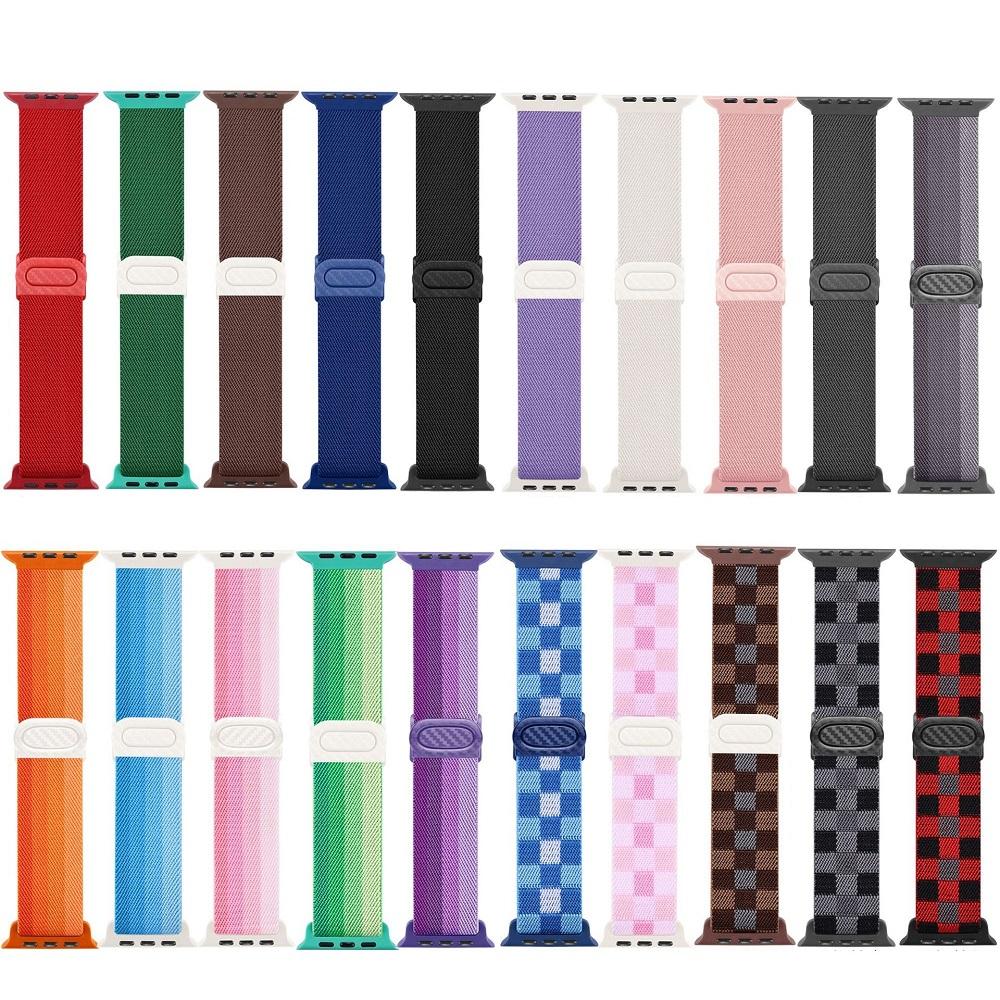 Nylon Band For Apple Watch Series Watch 9 8 Ultra 2 7 6 5 38 42MM Replacement Strap Loop for Iwatch Series 3 45MM 49MM
