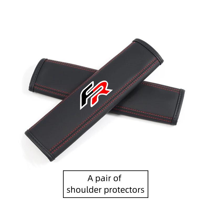 DCBE5 PU Leather Car Seat Head Neck Rest Cushion Headrest Pillow For Seat FR Leon Ibiza Altea Exe Mk2 TARRACO Decoration Accessories