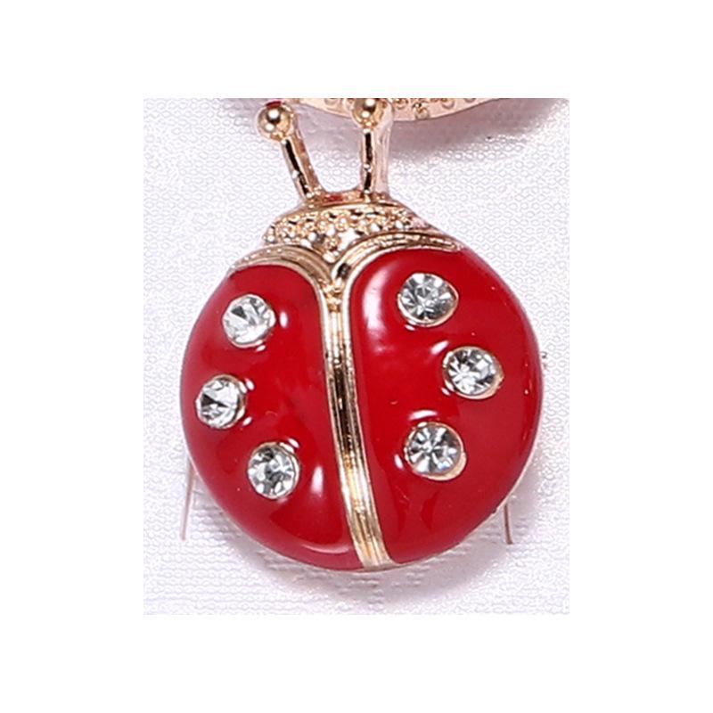Versatile Ladybug Beetle Brooch: Creative Cartoon Insect Pin for Shirts