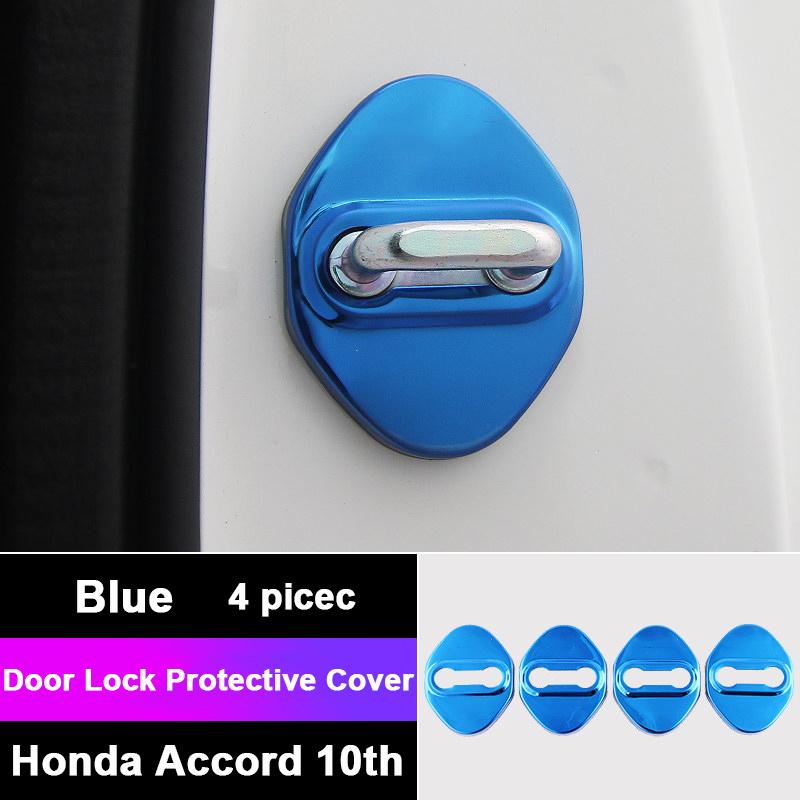 Stainless Car-Styling Car Door Lock Protection Cover Case For Honda Accord X 10th 2018    2022 Hybrid Accessories