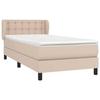 3127288 vidaXL Divan Bed with Mattress Cappuccino 90x190 Cm