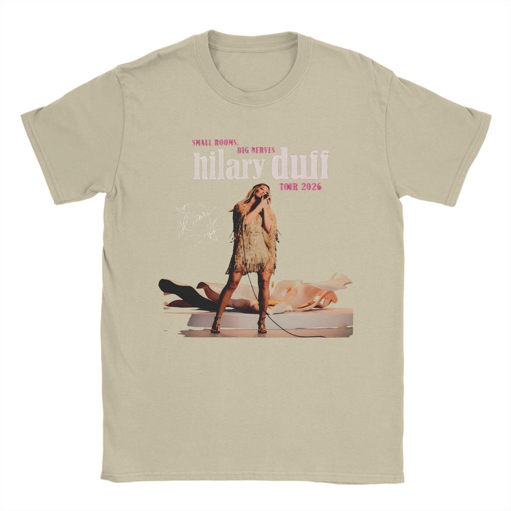 NEW Hilary Duff TOUR 2026 Tee Shirt for Unisex Women Graphic Printed T Shirts 100 Cotton Clothes