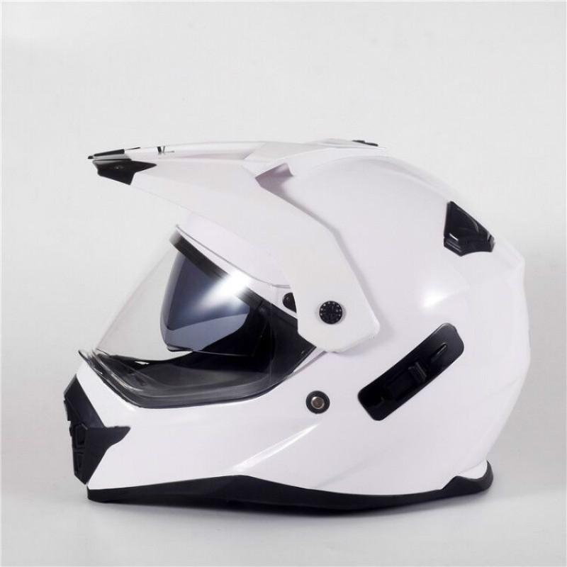 ECE Brands Men's Motocross Racing Helmet Full Face Off Road Motorbike Cross Helmet Dual Shield DOT168 for Motorcycle