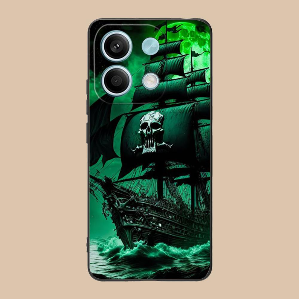 Pirate Corsair Mobile Phone Case for POCO M7 M6 M5 M4 M3 X7 X6 X5 X4 X3 Pro GT 5G Colorful Printing Cover Pretty Luxury Cover