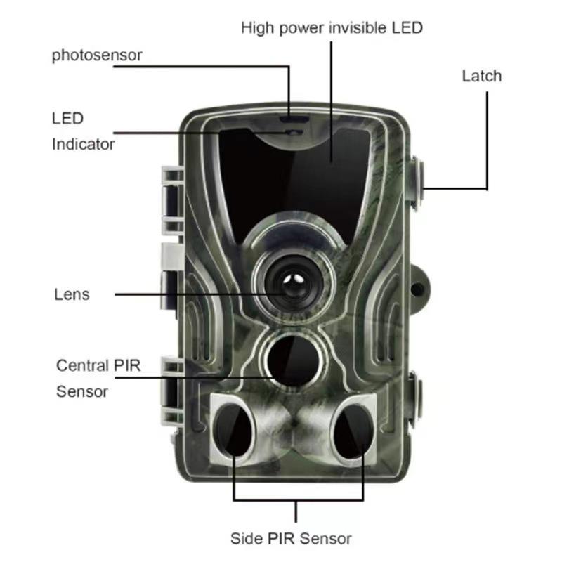 HC-801A Trail Camera, 36MP, 4K Video, IP65 Waterproof, 120° Angle