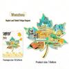 Maple Leaf Metal Fridge Magnet: National City Souvenir & Cultural Craft