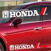DLYXV1 Car Styling Side Body Badge Emblem Decal Car Door Side Stripes Stickers For Honda Civic Accord CRV Hrv FIT Car Exterior