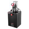 Unidad de Potencia Hidráulica de 20 L, Bomba de Remolque Basculante de Doble Efecto, Presión Máxima de Alivio de 22 MPa y Caudal de 3,4 L/min, Bomba Hidráulica CC de 12 V con Metal