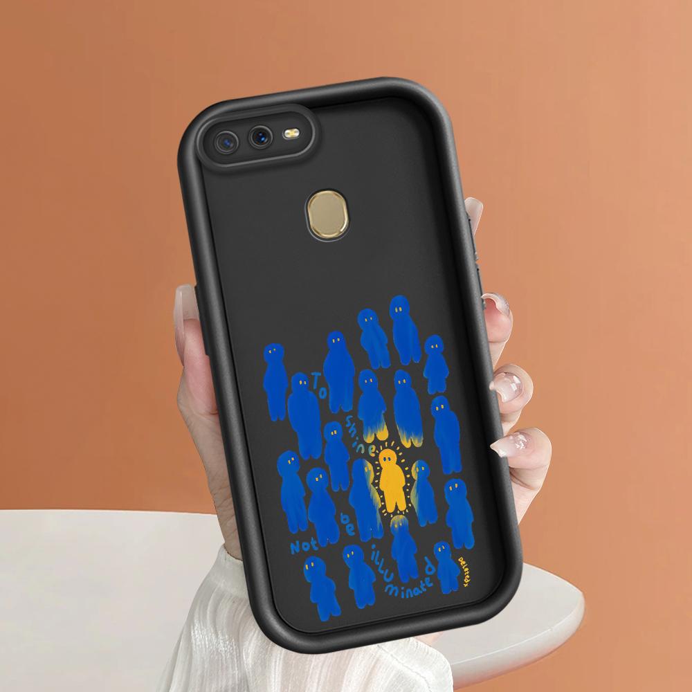 Soft Silicone Square Ladders Cartoon Pattern Full Cover Camera Protection Shockproof Case for OPPO Reno Realme OnePlus