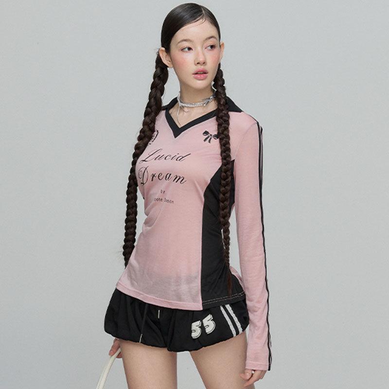 Summer New Pure Desire Style Spicy Girl Long Sleeve T-shirt Women's Thin Sunscreen Cover Shirt Slimming and slimming Unique Versatile Top