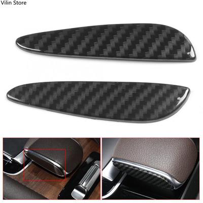 For Mercedes-Benz GLE GLS -21carbon Fiber Texture Center Console Gear Side Decoration Cover Center Console Gear
