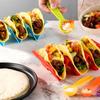 4Pcs Plastic Taco Holders Triangle Mexican Pancake Stand Creative Food Pallet  Tortilla
