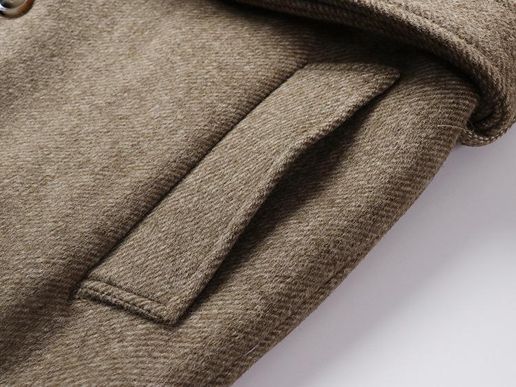 Herrarnas High-End Scoundrel Cool Wool Trenchcoat: Höst/Vinter Superlång Stil