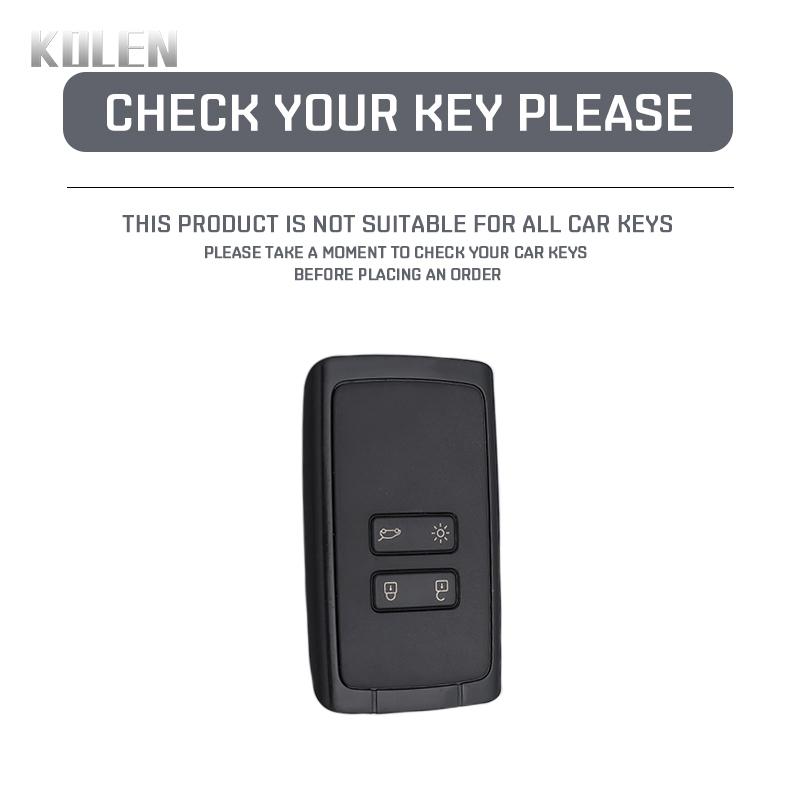 Genuine Leather Car Card Key Case Cover Shell For Renault Koleos Captur Megane Clio Scenic Talisman Arkana For Dacia Sandero Fob