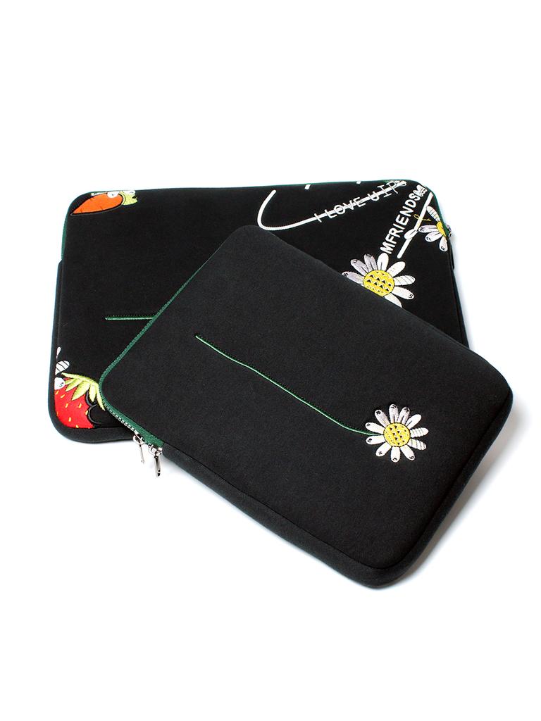 Mfriends Smile Flower Art Laptop & Ipad Pouch Mfriends