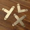 Cross Type L Type T Metal Corner Angle Bracket for Wood Box Feet Leg Corner Protector Jewelry Case Decorative Furniture Crafts