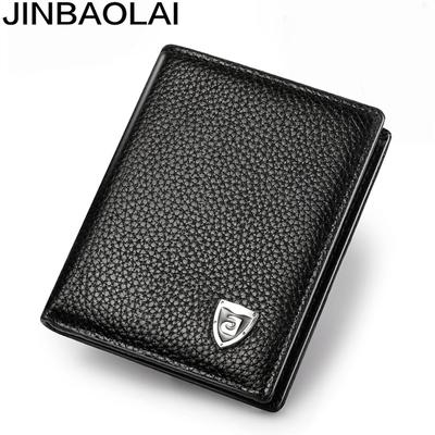 Modische Herren-Geldbörse aus echtem Leder, schlanke Bifold-Kartenhalter-Geldbörse, kleine Geldbörse für Herren