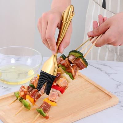 Practical Lightweight Useful Safe Bakeware Food Barbecue Oil Brush Baking Gadget for Daily Life Baking Brush
