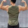 Sommer Ärmellose Weste Outdoor Sport Tank Top Laufen Fitness Unterhemd Schnelltrocknend Rundhalsausschnitt Gym T-shirt Herren Atmungsaktive Oberteile