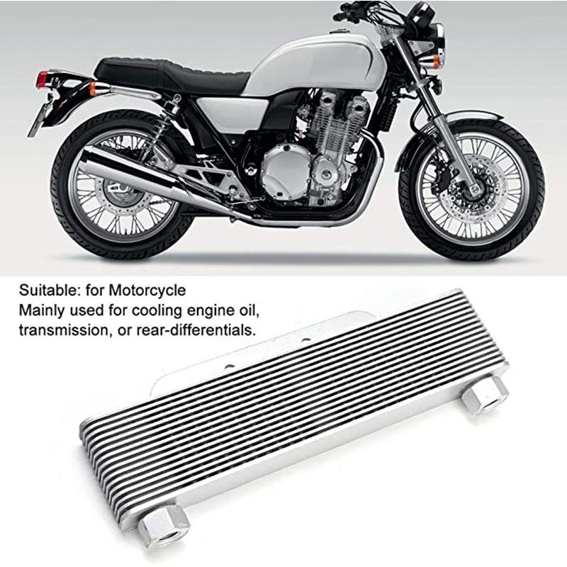 Universal Motorcycle Oil Cooler Engine Transmission For Oil Cooler Radiator Cooling Radiators 238mm 15-Row Accessory