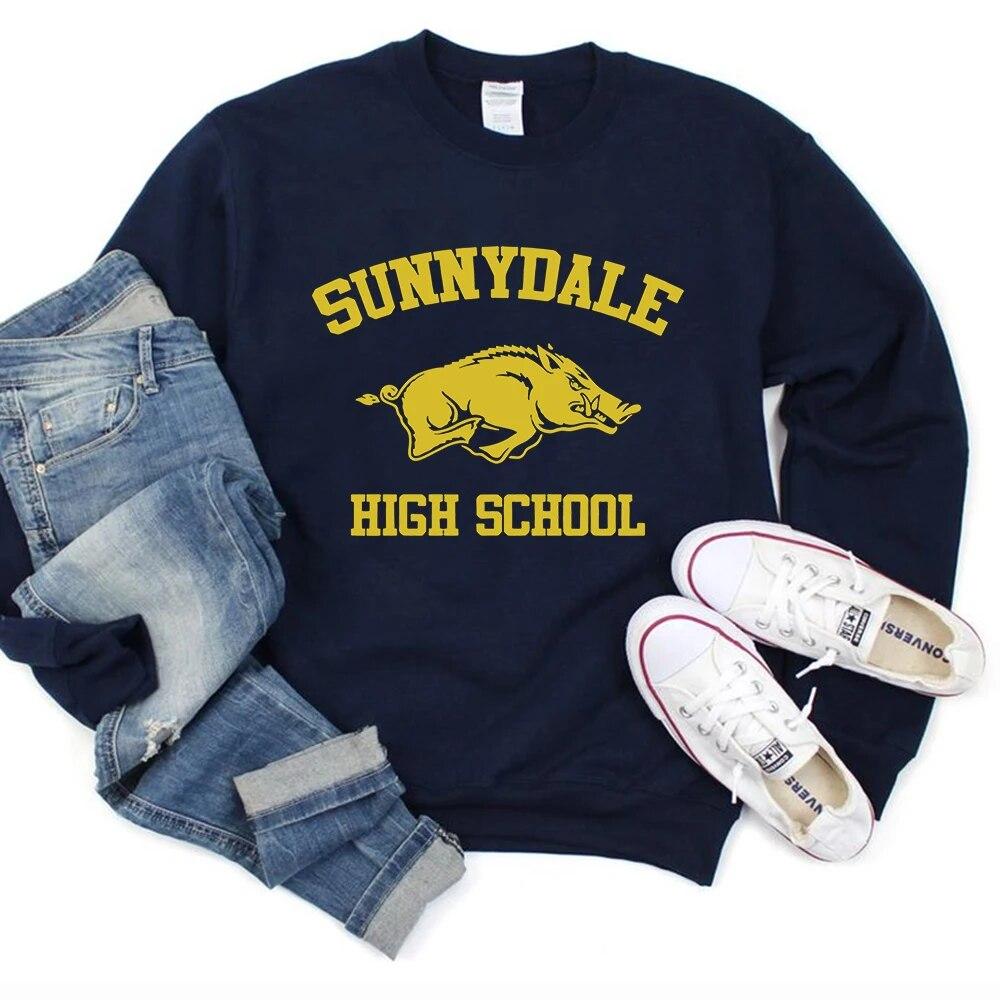 Buffy The Vampire Slayer Sweatshirt Sunnydale High School Hoodie Buffy Sunnydale Jumper Retro Vampire Slayer Crewneck Sweatshirt Unisex Hoodie