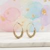 Crystal Zircon Earrings Colorful Jewelry Studded Earrings Personalized Large Hoop Earrings  Women