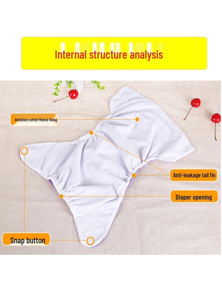 Newborn & Infant Diaper Pants: Snap Crotch, Breathable, Washable, Waterproof, Leak-Proof, Urine-Absorbent