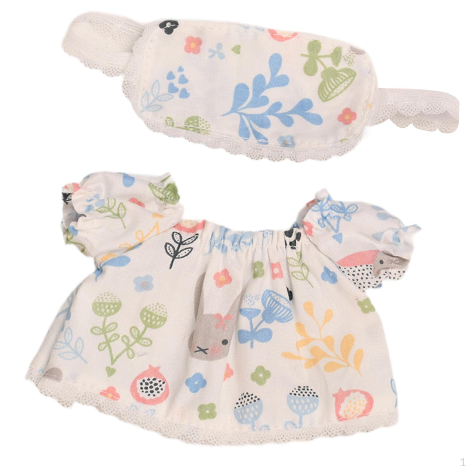 

20 см Милые кукольные платья, костюмы, удобные подвески, плюшевые аксессуары, реквизит для фотосъемки своими руками синий