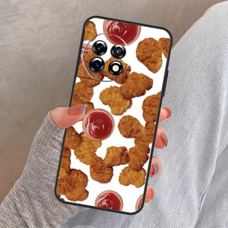 French Fries Burger Pizza Cover For OnePlus Nord 4 3 CE 2 Lite N20 N10 N30 OnePlus 8T 10T 13 13R 12 12R 11 10 Pro Case