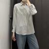 1116 Autumn and Winter New Women's Clothing Fancy Striped Shirt/long-sleeved Shirt Air-conditioned Shirt, Easy To Take Care of and Smooth 179171