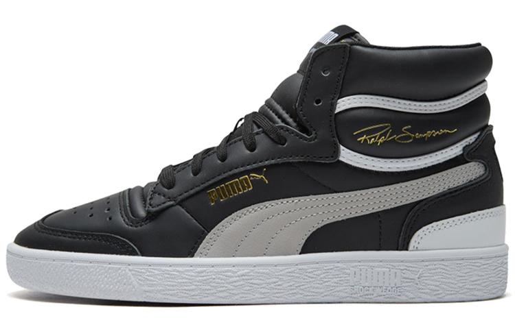 PUMA Ralph Sampson Mid  Black Grey Violet  370847-01 35.5
