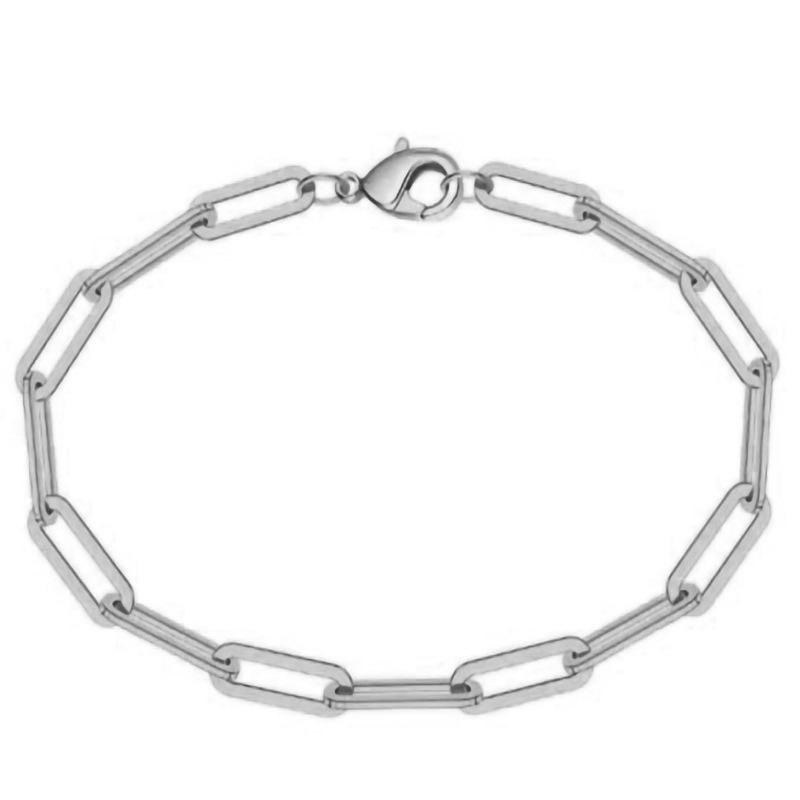 

Браслет-скрепка из титановой стали с гальваническим покрытием 18 карат, женский тренд, женская мода с О-образной цепочкой