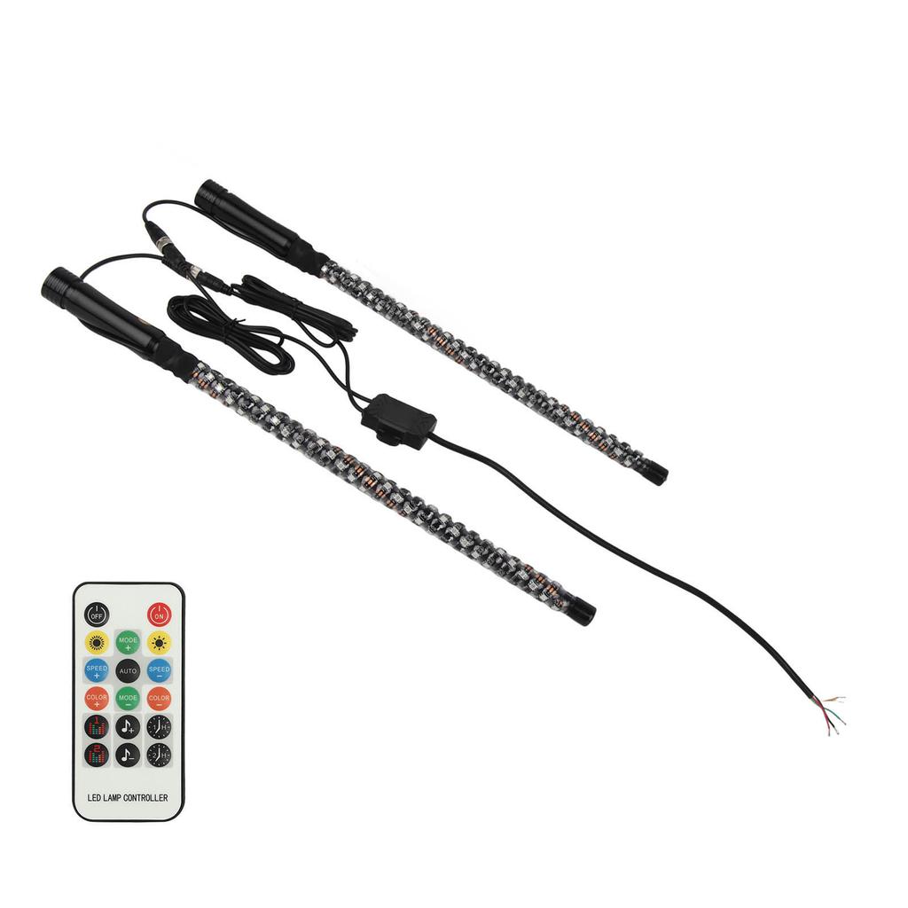 RGB LED Whip Light with Flag APP Control 300 Patterns 366 Modes 12V for UTV ATV Off Road Vehicle Boat