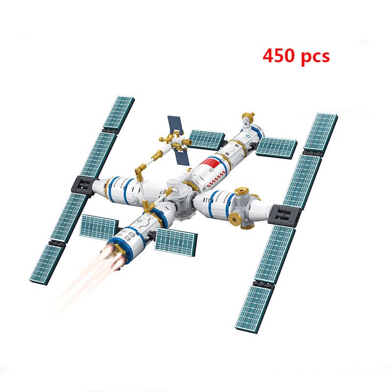 Space Shuttle Launch Center Lunar Lander Model Building Blocks Spaceship Spaceport Figure Rocket Bricks Construction Toys