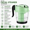 Facial Steamer Vaporizer for Instant Cold and Cough Relief (Green)