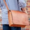 Leather Vintage  Messenger Bag Satchel Genuine Briefcase Shoulder Men's