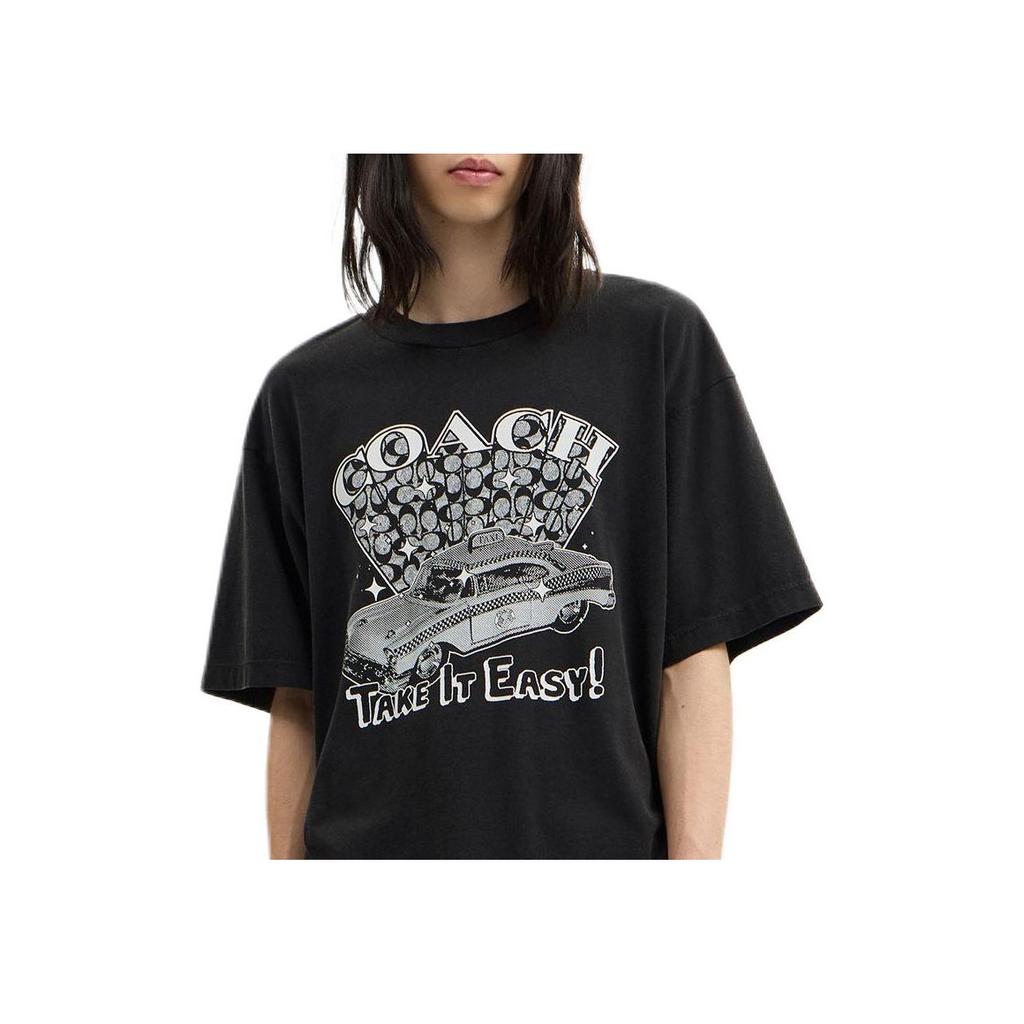 Coach FW25 Cotton Taxi Casual Short Sleeve T-Shirt Men Tops CCU11-A0R