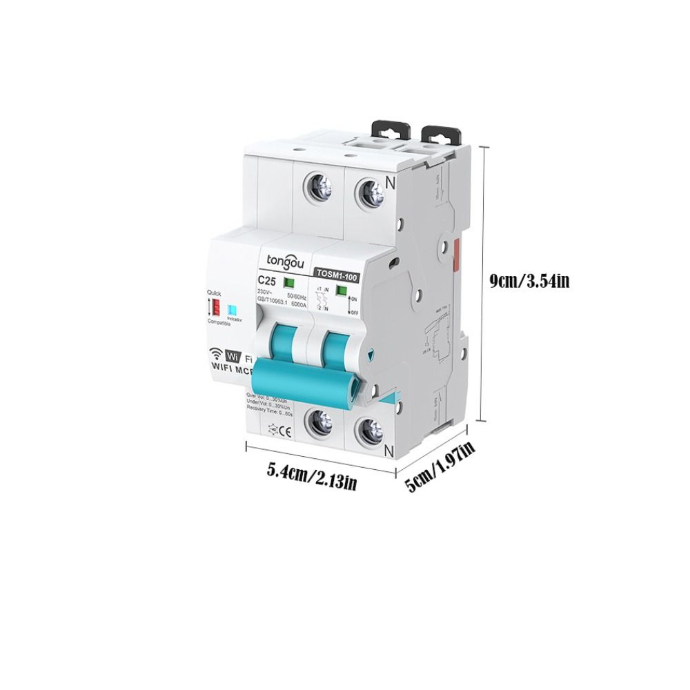 Over Voltage Protection WiFi Intelligent Circuit Breaker Smart Switch  Electrical Circuits
