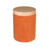 Dulton Side Table Aragon Orange A Side Table with a Rounded Shape and a Gentle Texture In an Accent Color Height 420mm Width 300mm Depth 300mm